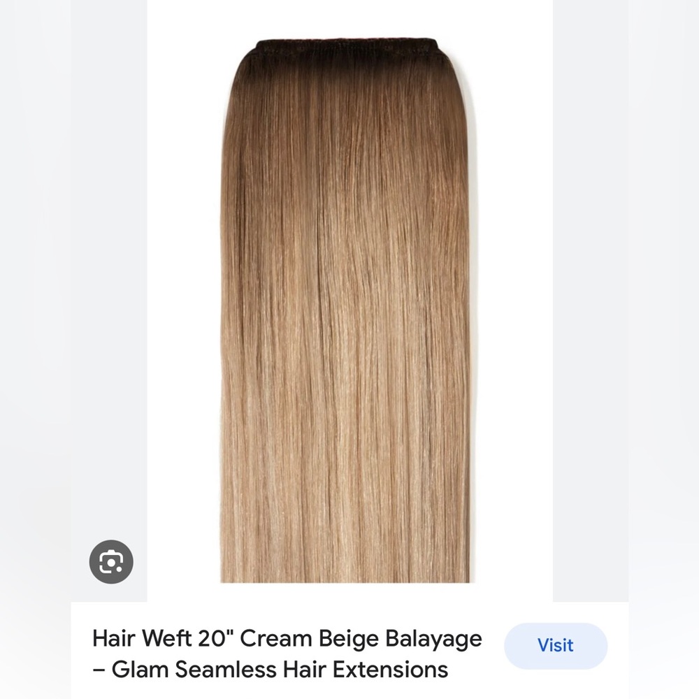 4 double rows of new weft hair! Dark brown root faded into balanayage blonde